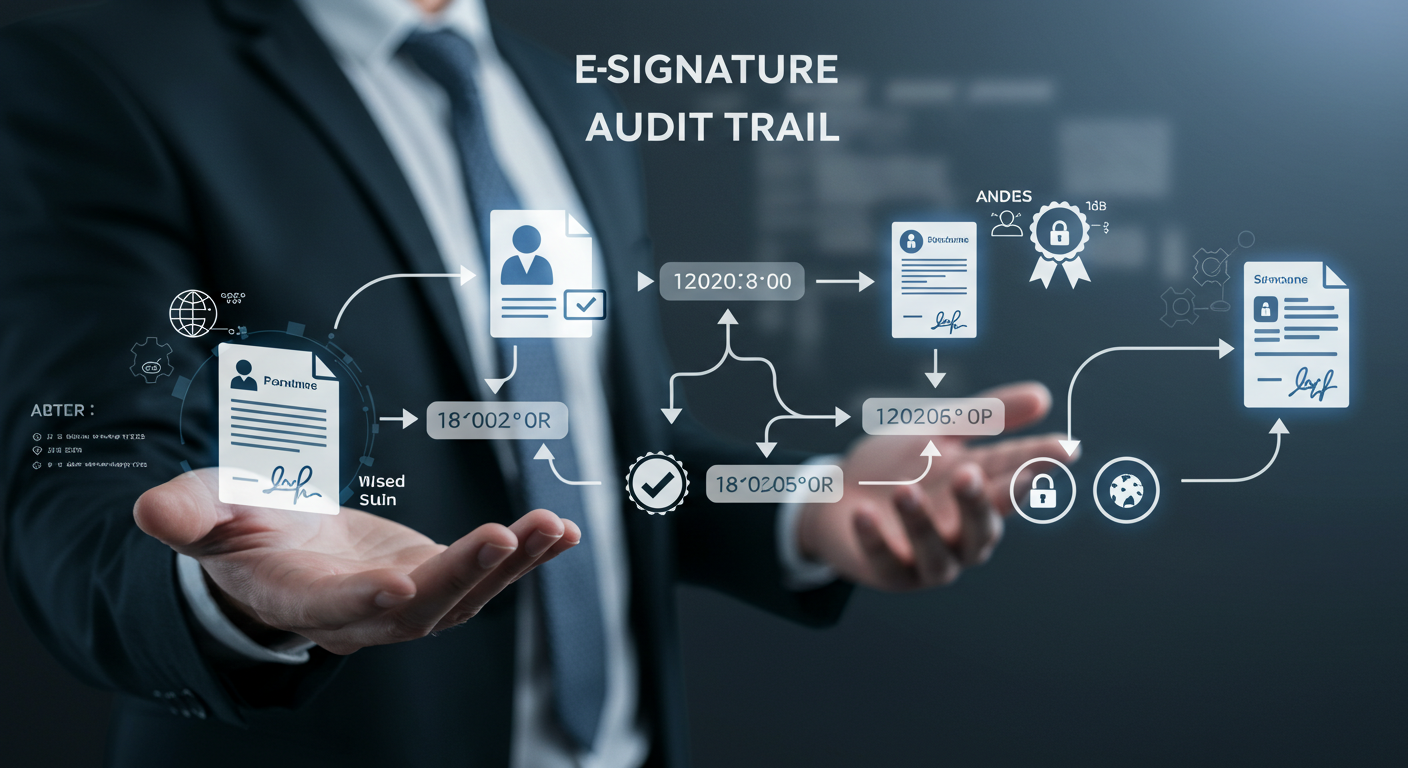 eSignature Audit trail process