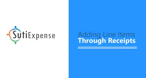 Add Expense Line Items through Receipts - SutiExpense