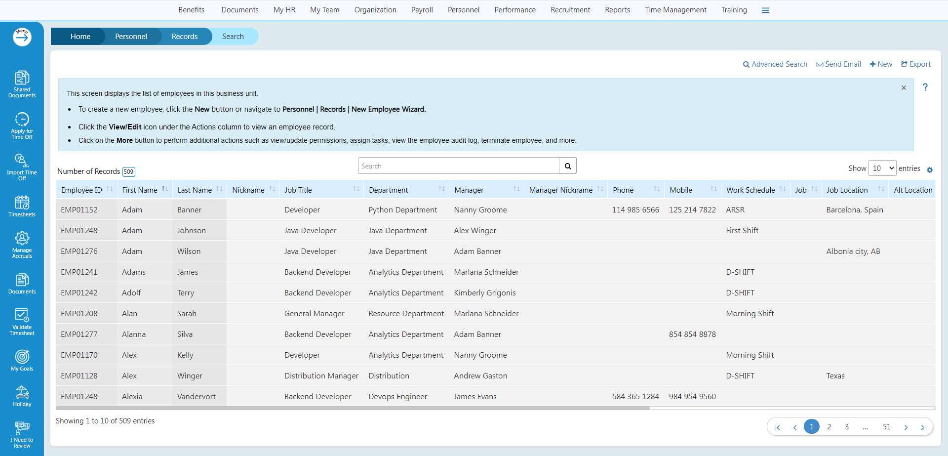 Personnel-Management-Screen