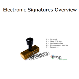 Electronic Signatures Overview SutiSign Whitepaper