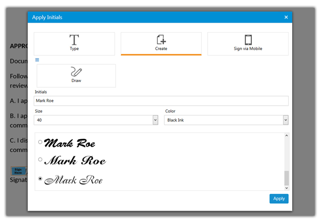 Online Electronic Signature