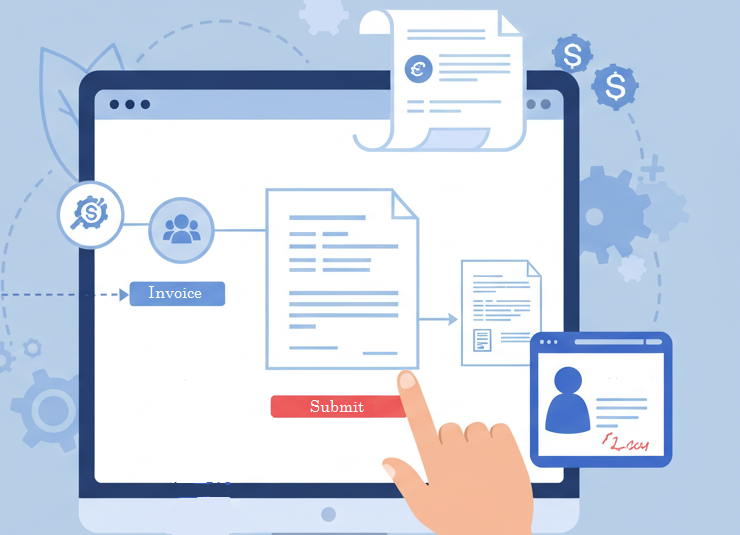 Invoice processing with AP software