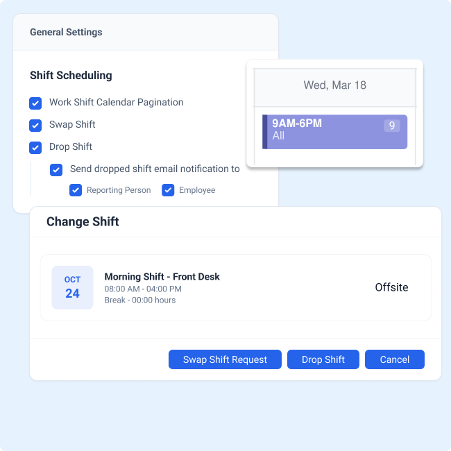 SutiHR-Shift Swap & Drop Automation​