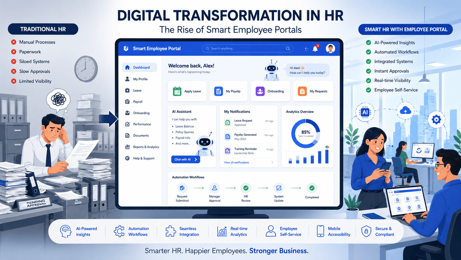 Digital transformation in HR workflow