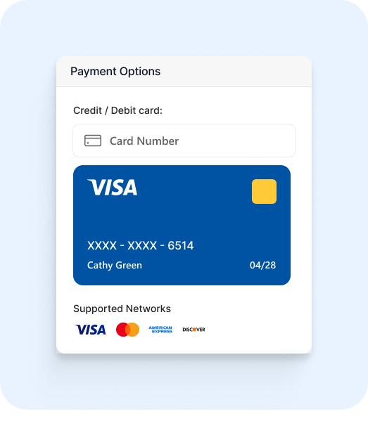 Multiple Payment Options