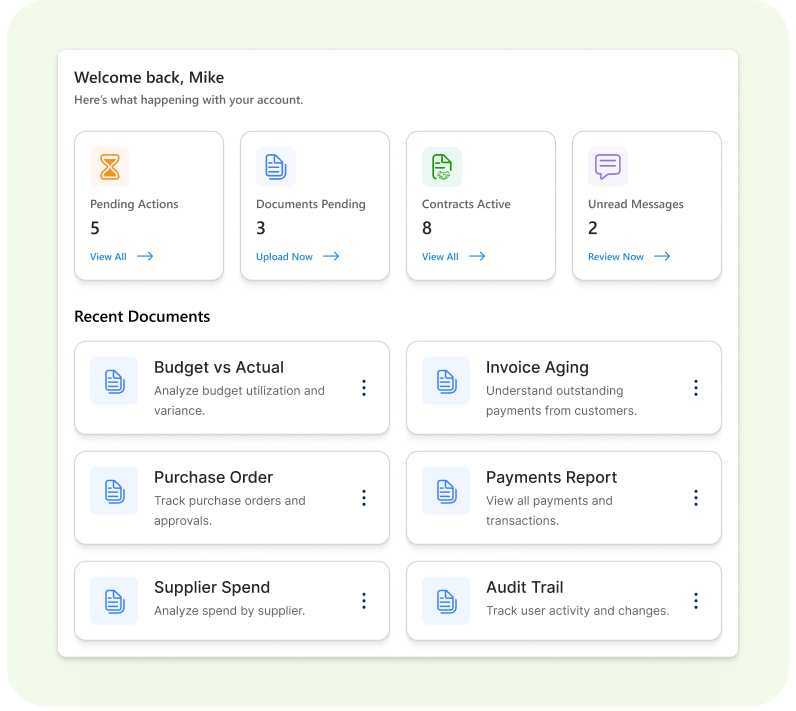 Supplier Self-Service Portal